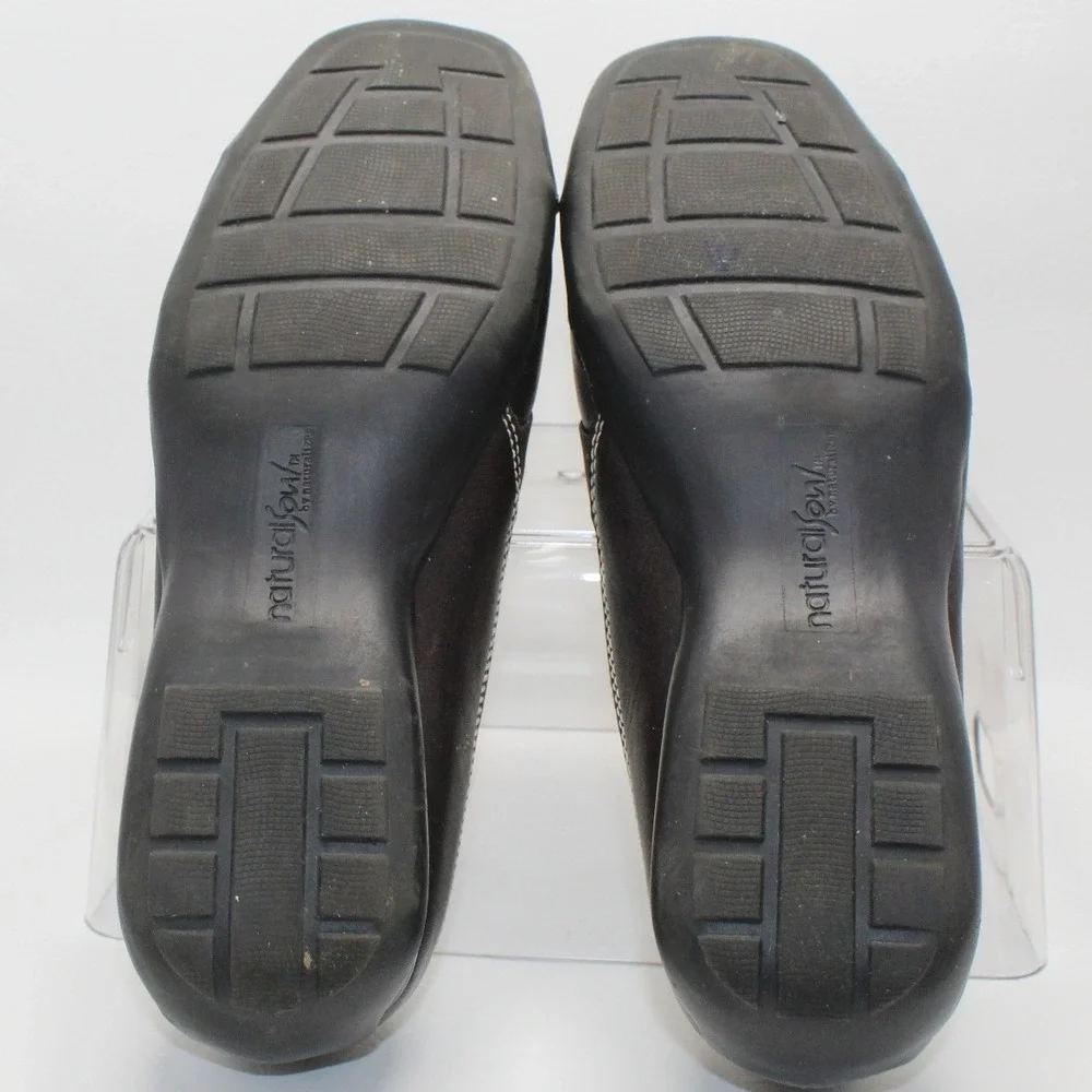 Natural Soul by Naturalizer Camelia Oxbrown Leather Loafers Slip On Shoes W/9.5M